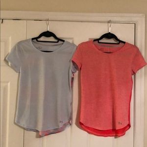 2 Under Armour Heatgear Fitted T-Shirts - S
